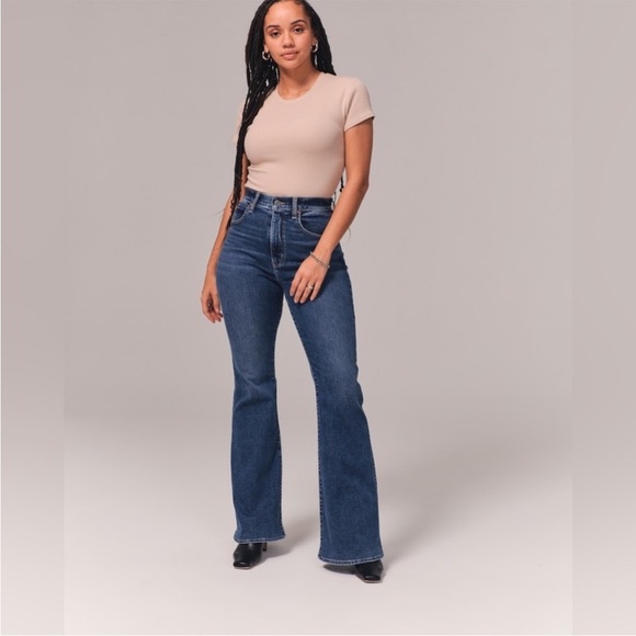 Abercrombie and fitch the flare high rise size 25/0 inseam 29” - Picture 1 of 12